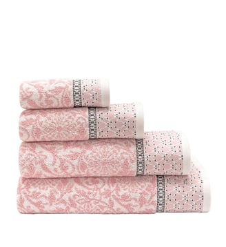 Drap de bain Charme 100% coton - Le Jacquard Francais - Rose pivoine