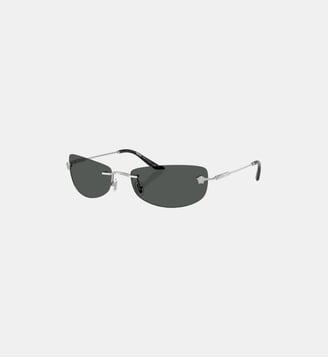 Lunettes de soleil Irrégulier VE2279 - Versace - Argent