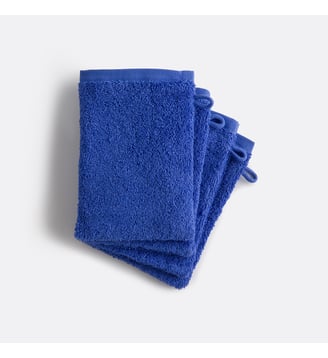 Lot de 4 gants de toilette éponge Scénario La Redoute Interieurs