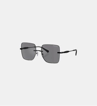 Lunettes de soleil Carré MK1150 Québec - Michael Kors - Gris uni miroir noir