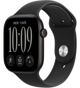Montre connectée Serie 12 46mm Alu noir / noir S/M Apple