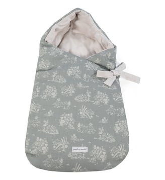 Nid d'ange avec capuche - Pasito a pasito - Gris