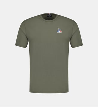T-shirt droit en coton  - Le Coq Sportif - Kaki