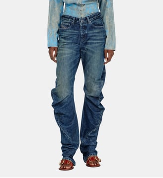 Regular Jeans Regular Waist D-Twisty - Diesel - Bleu foncé