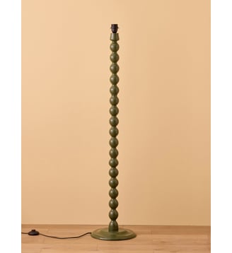 Pied de lampe en bois Bertille - Grand Modèle - Cyrillus - Vert lichen