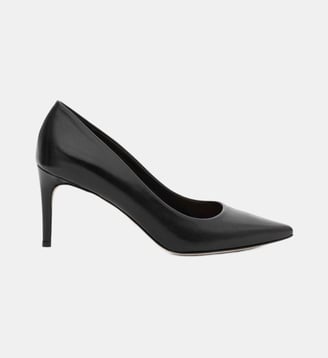 Yumbi - Escarpins En Cuir Nappa Noir - Parallèle - Noir