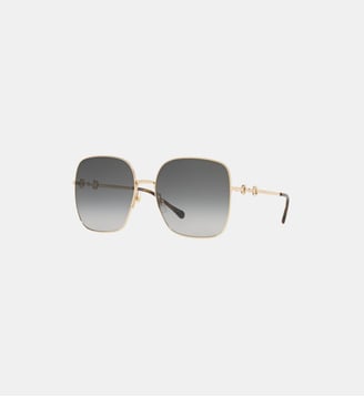 Lunettes de soleil Rectangulaire GG0879S - Gucci - Gris