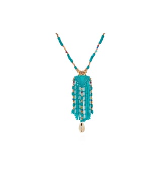 Collier sautoir en perles MERANGUE - Hipanema - Bleu