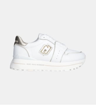 Sneakers à plateforme en cuir - Liu Jo - Blanc