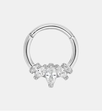 Piercing titane daith Panthère blanche or - Nebuleuse Bijoux - Argent