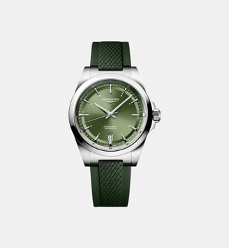 Montre automatique Conquest Vert L37204029 - Longines - Argenté