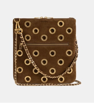 Pochette Rock Suede 26 Eyelets - Zadig&Voltaire - Marron cognac
