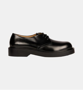 Derbies en cuir glacé - Sandro - Noir