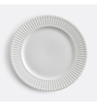 Lot de 6 assiettes plates en porcelaine - La Redoute Interieurs - Blanc