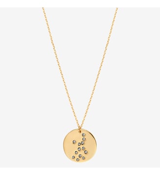 Collier doré vierge - galaxie - Vierge - Caroline Najman - Cristal blanc