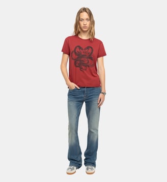 T-shirt Walk - Zadig&Voltaire - Rouge cherry