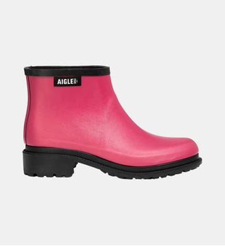 Bottine à talon large FULFEEL LOW - Aigle - Rose framboise