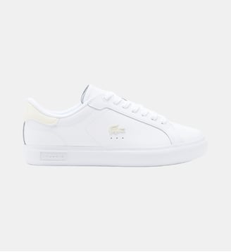 Sneakers Powercourt femme - Lacoste - Blanc et beige