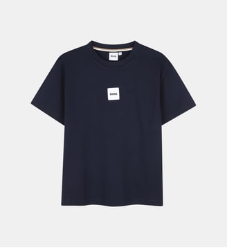 Tee-shirt manches courtes - BOSS Kidswear - Bleu cargo