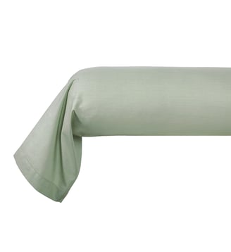Taie d'oreiller en percale de coton - Desforges - Vert grisé