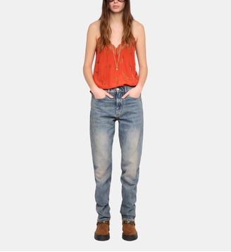Caraco Christy 100% Soie - Zadig&Voltaire - Orange spice