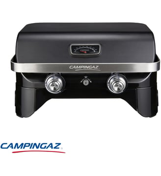 Barbecue gaz Attitude LX noir 2 brûleurs à poser, 58x36 cm - Campingaz - Noir