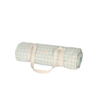 Matelas de pique-nique imperméable Sunshine - Nobodinoz - Vichy opaline