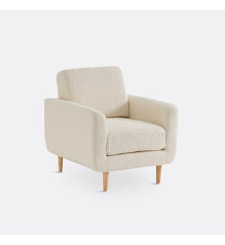 Fauteuil bouclette - La Redoute Interieurs - Écru