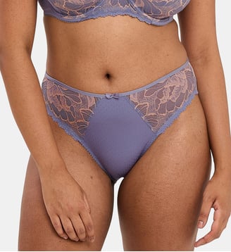 Slip Capucine - Sans Complexe - Gris et rose pâle