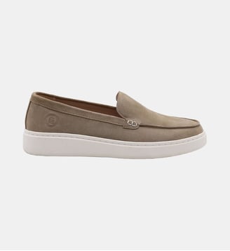 Mocassin Kentucky en cuir nubuck - Serge Blanco - Vert olive