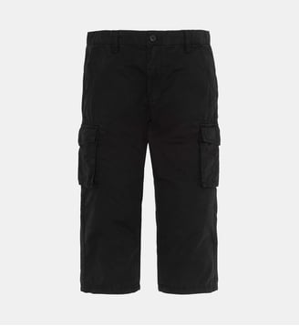 Pantacourt cargo multipoches - Schott - Noir