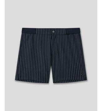 RD Tennis Short à fines rayures - Ron Dorff - Bleu marine