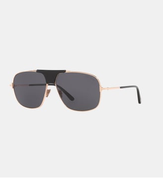 Lunettes de soleil Pilote Tex - Tom Ford - Or