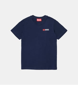 T-shirt avec logo - Diesel Kids - Bleu foncé