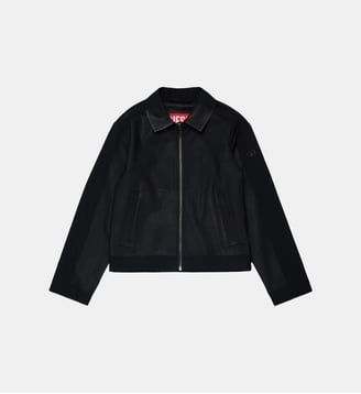 Veste biker avec logo - Diesel Kids - Noir