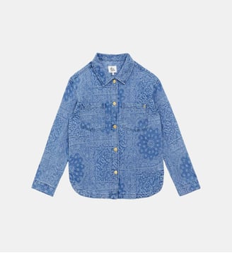 Veste col chemise imprimé jacquard VITALO - La Petite Etoile - Bandana