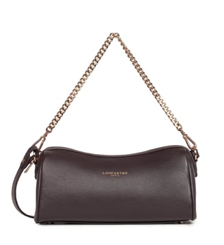 Sac trotteur Milano Ana en cuir - Lancaster - Marron foncé