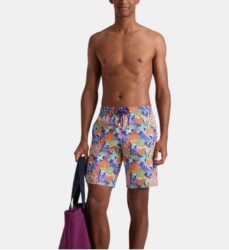 Maillot de bain long stretch Aquatic Life - Vilebrequin - Bordeaux