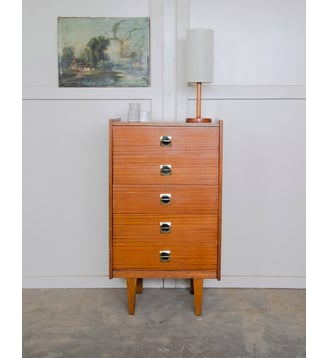 Commode seventies Olga N°473- Produit chiné - Debongout - Camel