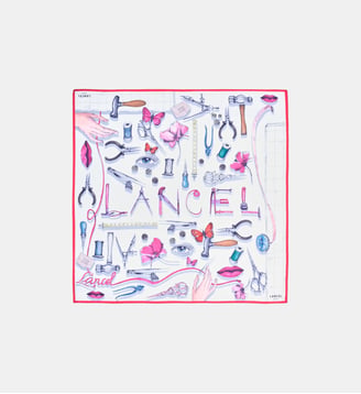 Carré de soie 90 signature en soie - Lancel - Multicolore