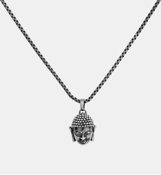 Collier mono-motif Buddha en Acier 316L - Phebus - Vintage