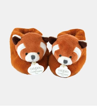 Chaussons bébé - Doudou Et Compagnie - Orange