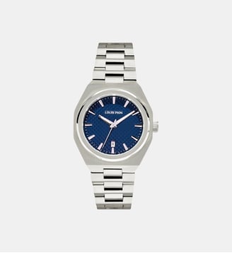 Montre Eric Bleu foncé XF5394IB\2 - Louis Pion - Argenté