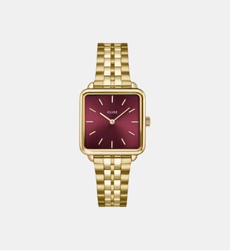 Montre La Tétragone Rouge CW10312 - Cluse - Doré