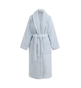 Peignoir Caresse Small 100% coton - Le Jacquard Francais - Bleu brise