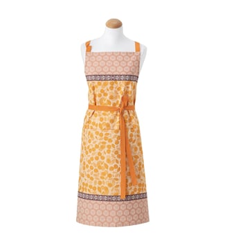 Tablier Cerises 100% coton - Le Jacquard Francais - Orange napoléon