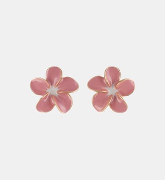 Boucles d'oreilles fleurs tropicales roses - Balaboosté - Rose