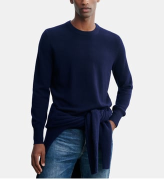 Pull col rond Origines - Bompard - Marine