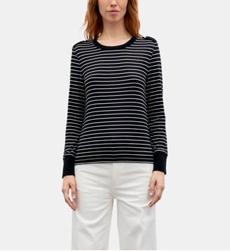 T-shirt à rayures en laine mélangée - BELIA - Gerard Darel - Marine