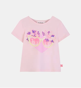 Tee-shirt à manches courtes - Billieblush - Rose